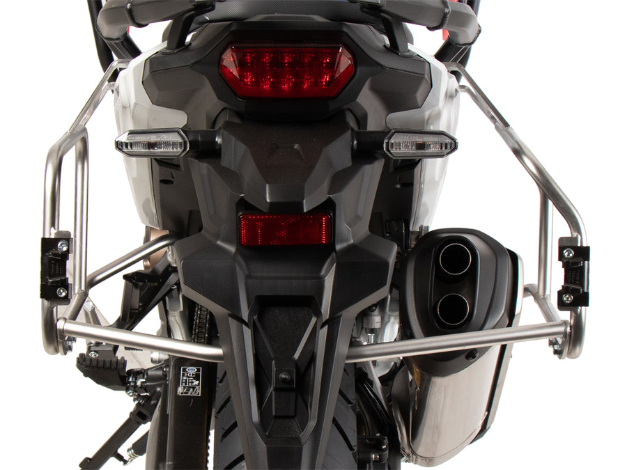 Honda CRF 1100 L AT Adv Sp [2024-2026] - Kofferträgerset Cutout Edelstahlträger inkl. Xplorer Cutout schwarz Kofferset