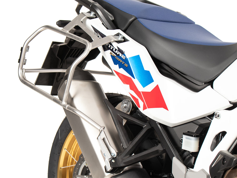 Honda CRF 1100 L AT Adv Sp [2024-2026] - Kofferträgerset Cutout Edelstahl inkl. Xplorer Cutout Kofferset silber