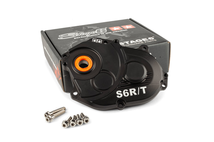 MBK Nitro 50 2T LC [2000–] - Getriebedeckel R/T Schwarz Titanschrauben