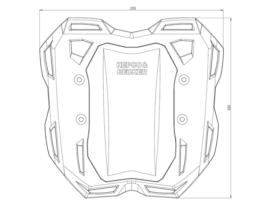 Hepco & Becker Smartrack-Heckträger für Yamaha T-Max 530 ABS (2017-2019) – im Komplettset enthalten