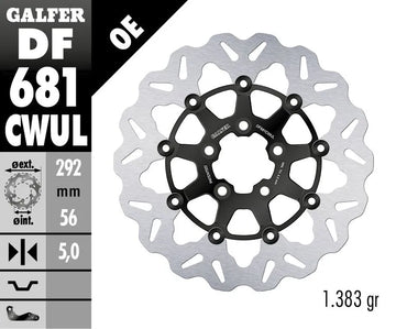 Harley-Davidson XL 1200 R Sportster Roadster [2008] - brake discs - surface: black, silver - picture 2