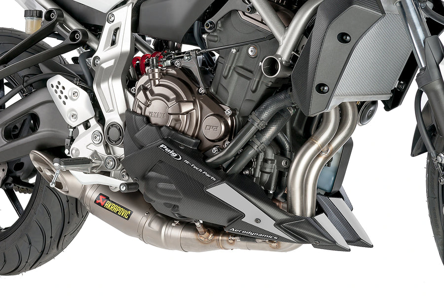 YAMAHA MT-07 MOTO CAGE [2017] - Front spoiler | Carbon look | PUIG 7022C