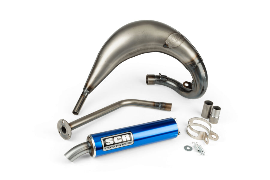 Rieju MRT Pro 50 2T - Auspuff Handmade Cross 50-70 blau
