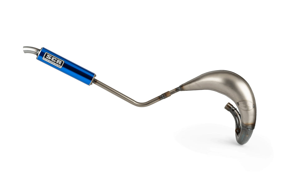 Rieju MRT Pro 50 2T - Auspuff Handmade Cross 50-70 blau