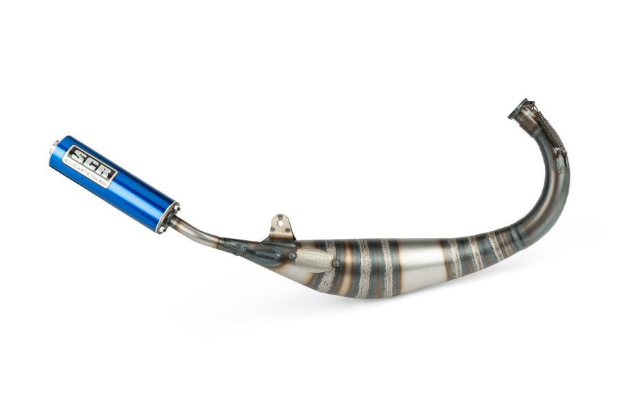 Fantic XM 50 2T - Auspuff Racing Line 70 80 Blau
