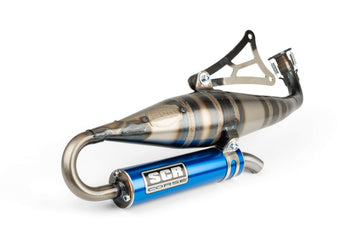 Aprilia SR Netscaper 50 2T LC - Exhaust Handmade 70 blue