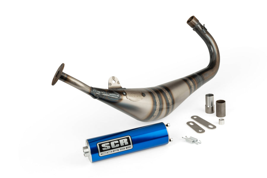 Beta RR Track 50 2T - Auspuff Handmade 50-70 blau