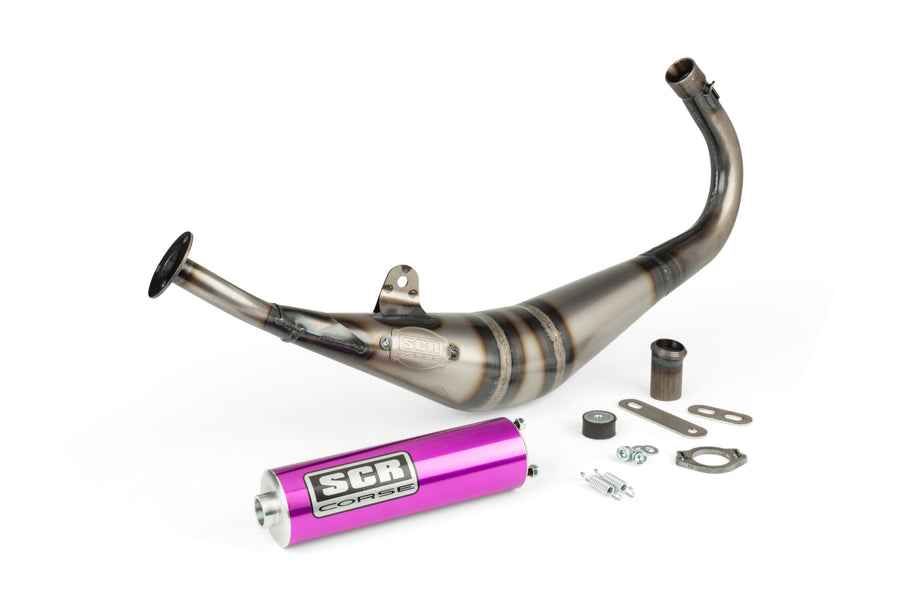 Derbi Senda DRD X-Treme SM '10 - '17 50 2T D50B0 - Auspuff Handmade 50-70 lila