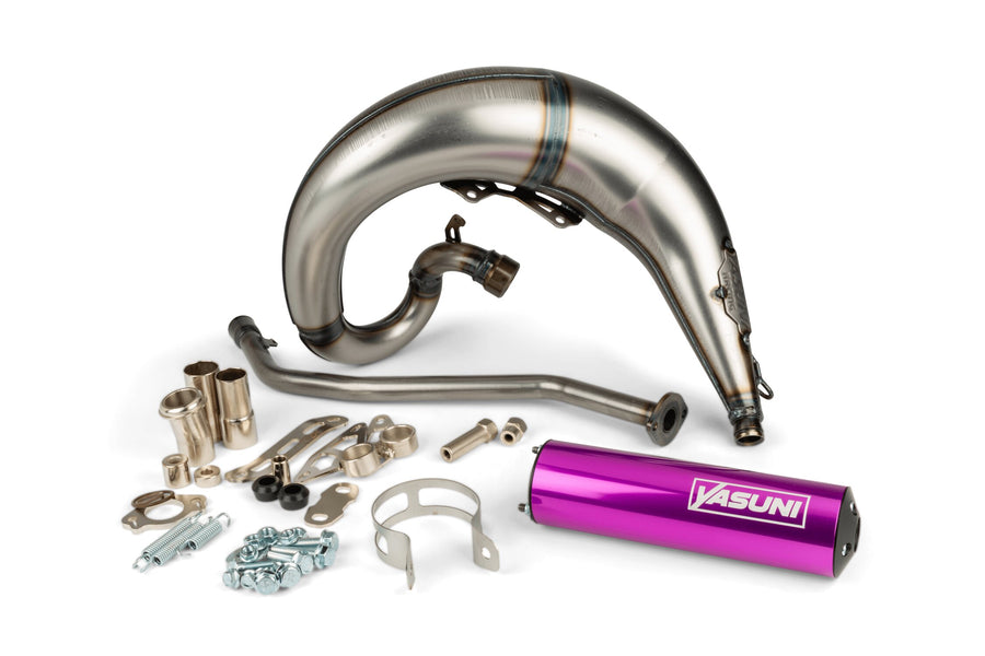 Rieju MRX Enduro 50 2T AM6 - Auspuff Cross ML Lila Links