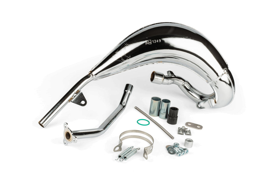 Beta RR SM 50 2T - Auspuff Cross verchromt 50/70cc