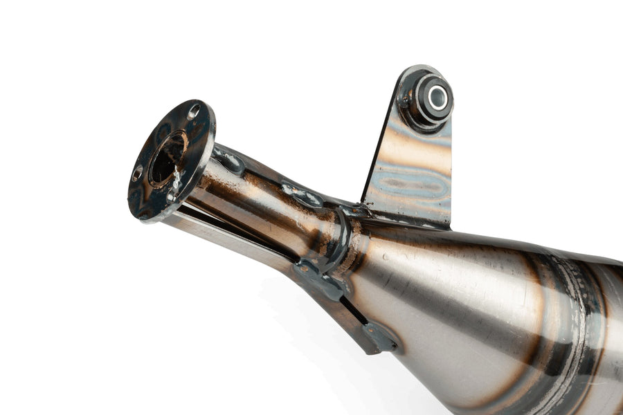Malaguti XTM Enduro 50 2T AM6 [2004–] - Auspuff S Race 85-100 Low-Mount Schwarz