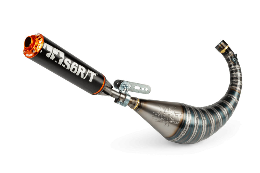 Beta RR Track 50 2T - Auspuff R/T 70 - 80 Schwarz / Orange