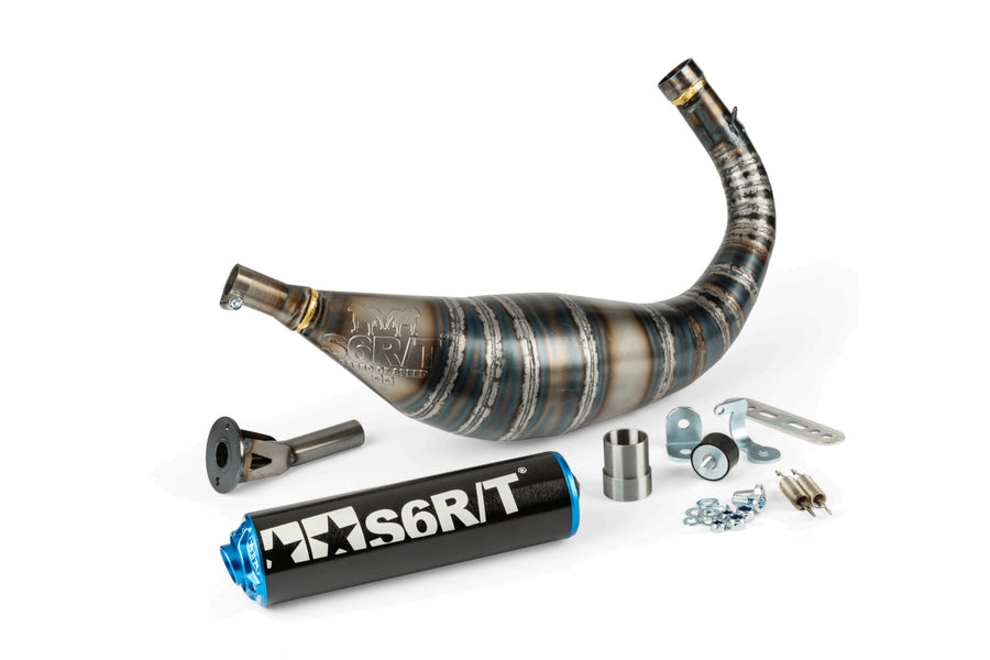 Fantic XE 50 2T - Auspuff R/T 80–90 Schwarz / Blau