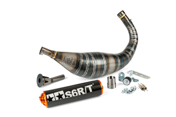 Beta RR Track 50 2T - Auspuff R/T 80–90 Schwarz / Orange