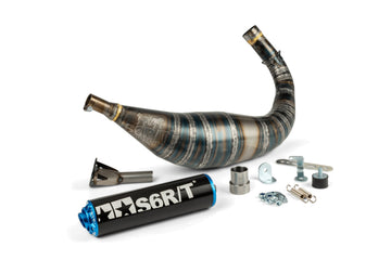 Beta RR Enduro 50 2T - Exhaust R/T 90-100 Black/Blue