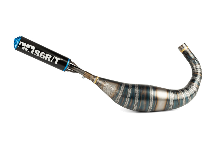 Fantic XM 50 2T - Auspuff R/T 90-100 Schwarz/Blau