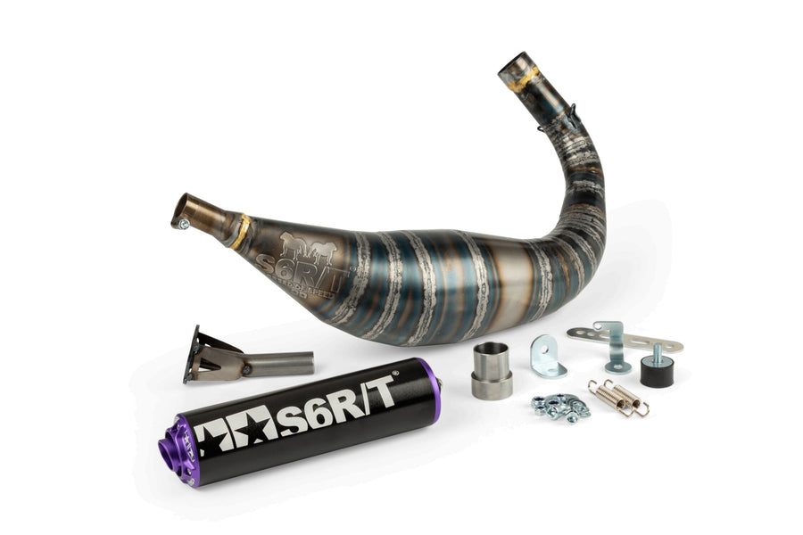 Fantic XM 50 2T - Auspuff R/T 90-100 Schwarz/Lila