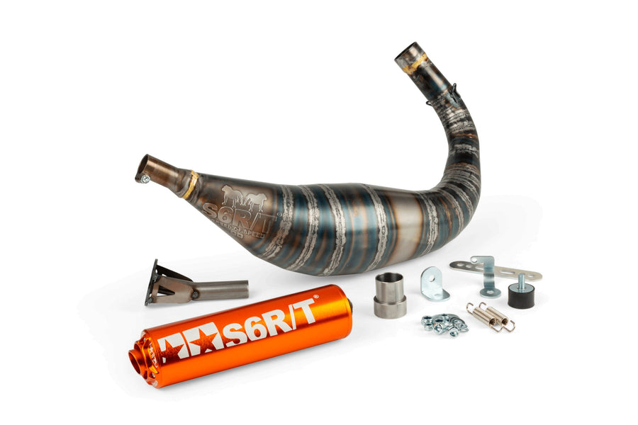 Malaguti XTM Enduro 50 2T AM6 [2004–] - Auspuff R/T 90-100 Orange