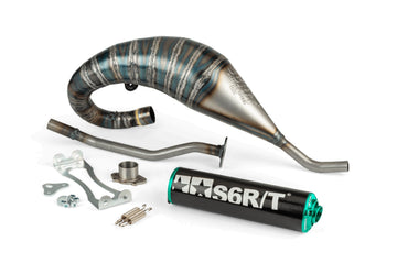 Derbi Senda DRD X-Treme SM '10 - '17 50 2T D50B0 - Auspuff R/T Hoch Schwarztürkis