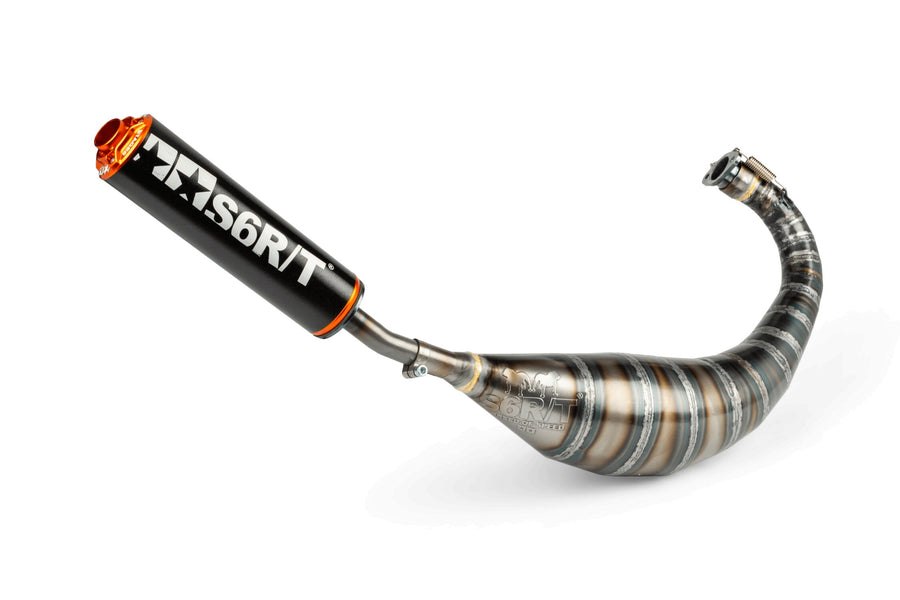 Derbi Senda R DRD Racing Enduro 50 2T D50B0 [2006–] - Exhaust 80-90 Black / Orange
