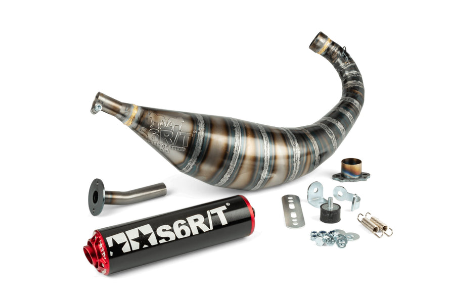Aprilia SX 50 2T - Exhaust 80-90 Black / Red