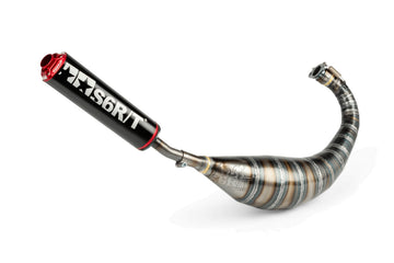 Derbi Senda DRD X-Treme SM '10 - '17 50 2T D50B0 - Auspuff 80-90 Schwarz / Rot
