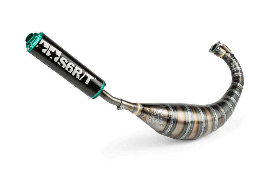 Derbi Senda R X-Race Trail '05 - '10 50 2T D50B0 - Exhaust 80-90 Black / Turquoise
