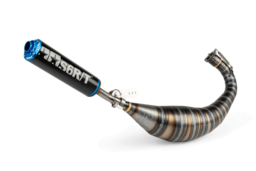 Derbi Senda DRD X-Treme SM '10 - '17 50 2T D50B0 - Auspuff 90-100 Schwarz / Blau