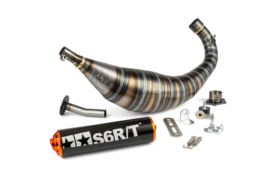 Derbi Senda DRD X-Treme SM '10 - '17 50 2T D50B0 - Auspuff R/T Schwarz Orange