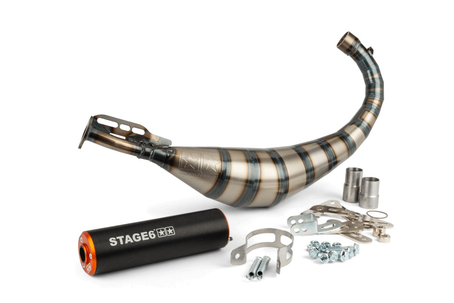 Beta RR SM 50 2T - Auspuff Streetrace 80-90 Orange Schwarz
