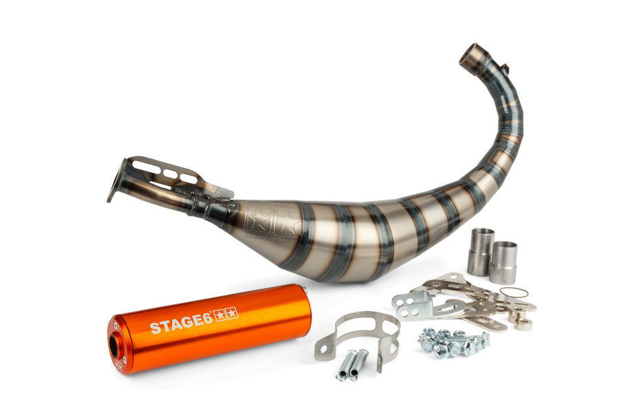 Fantic XM 50 2T - Auspuff Streetrace 80-90 Orange