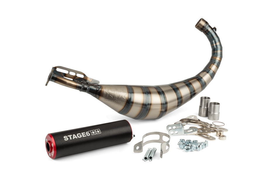 Fantic XE 50 2T - Auspuff Streetrace 80-90 Rot