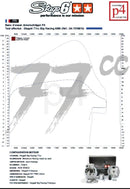 Fantic XM 50 2T - Motorpack Zylinder Auspuff Big Racing 77ccm