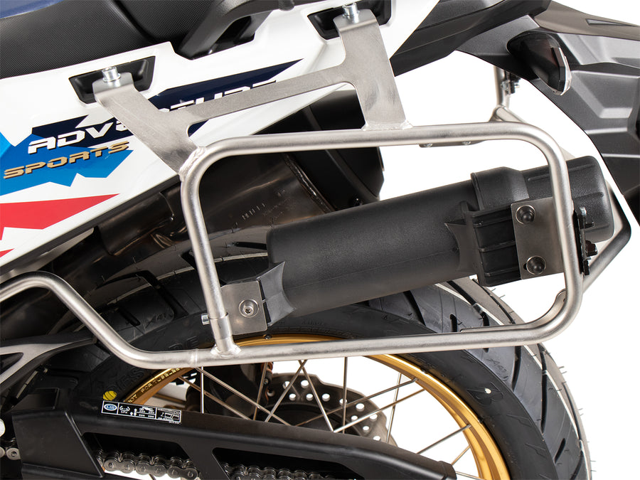 Honda CRF 1100 L AT Adv Sp [2024-2026] - Kofferträgerset Cutout Edelstahlträger inkl. Xplorer Cutout schwarz Kofferset