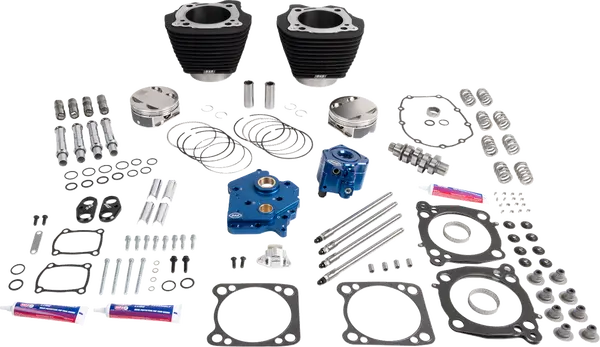 Harley-Davidson FLRT 1868 Freewheeler 114 [2025] - 132" Power Package Motorleistungs-Kit – Oberfläche: Schwarz, Nicht hervorgehobene Kühlrippen – Bild 2