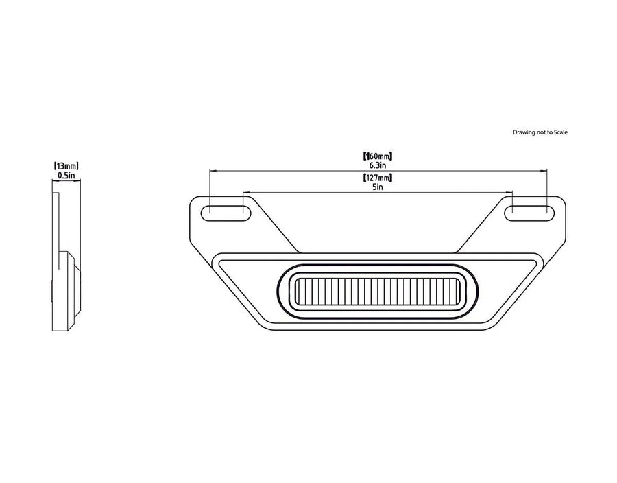 honda africa twin 750 [DENALI] – B6 LED brake light kit with license plate holder
