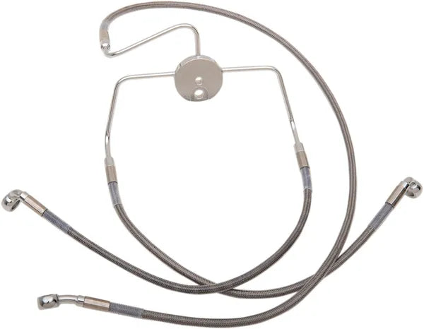 Harley Davidson Flhri [DRAG SPECIALTIES] - Stainless Steel Brake Line Kit, Extended