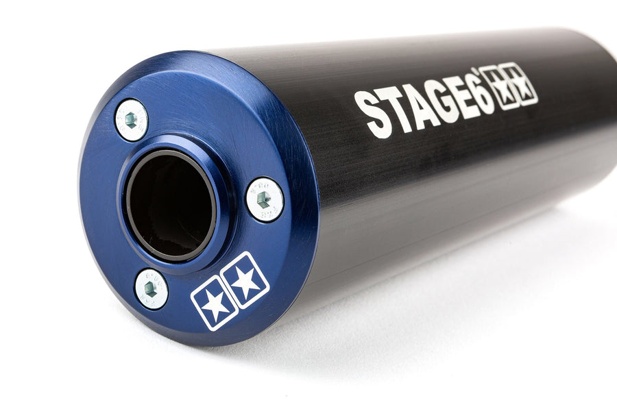Beta RR SM 50 2T - Auspuff 80 - 90cc CNC blau / schwarz