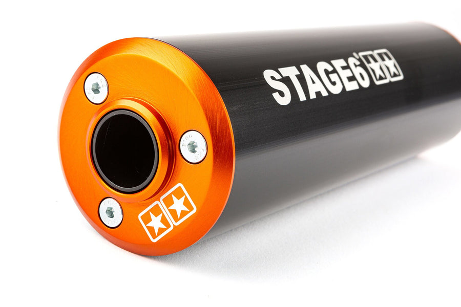 Beta RR SM 50 2T - Auspuff Streetrace 80-90 Orange Schwarz