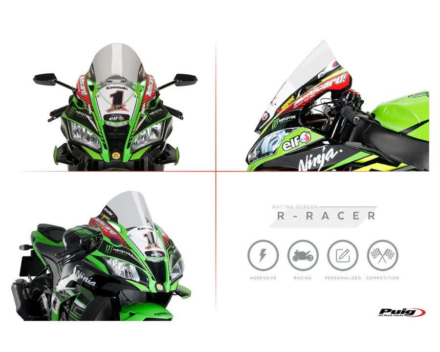 KAWASAKI ZX-10RR NINJA PERFORMANCE [2018] – R-Racer Screen – Black