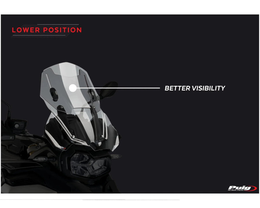 BMW F 750 GS [2024] – Adjustable windshield – heavily tinted