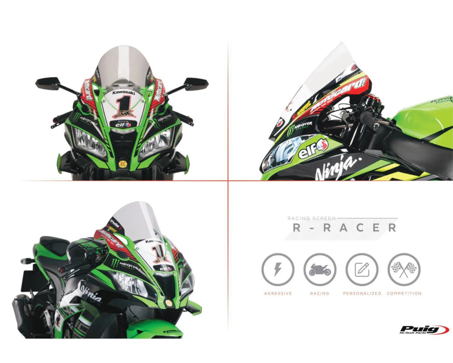 KAWASAKI ZX-10RR NINJA PERFORMANCE [2018] – R-Racer Screen – Black