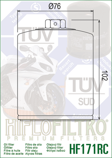 Harley -Davidson Ultra Limited Flhtk [HiFlofiltro] - Performance Oil Filter Chrom - 0