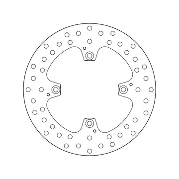 Ducati Hyperstrada 821 [2013–2015] - Series Oro round rigid brake disc - 0