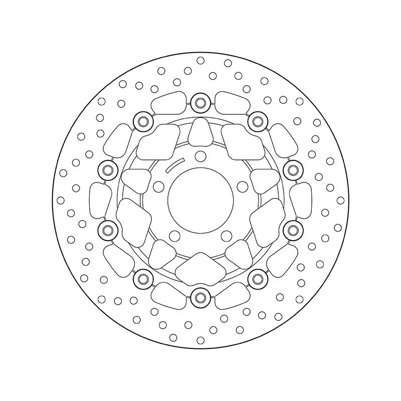 Suzuki Sv 650 [BREMBO] - Series Oro round floating brake disc