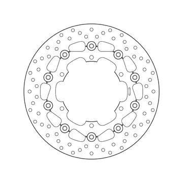 Yamaha Fzs 1000 [BREMBO] - Series Oro round floating brake disc
