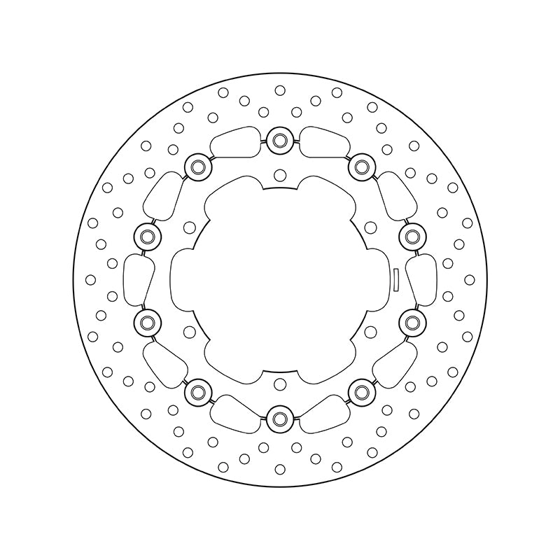 Yamaha Xvs 1100 Drag Star [BREMBO] - Series Oro round floating brake disc