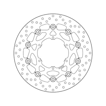 Bmw F 800 Gs [2008–2012] - Series Oro round floating brake disc - 0