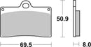 Ducati 500 Sl [BREMBO] - Competition Carbon Ceramic Brake Pads - 07BB15RC-1