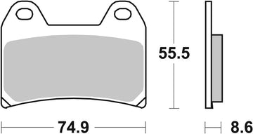 Moto Guzzi Stelvio 1200 8V [BREMBO] - Competition Carbon Ceramic Brake Pads - 07BB19RC
